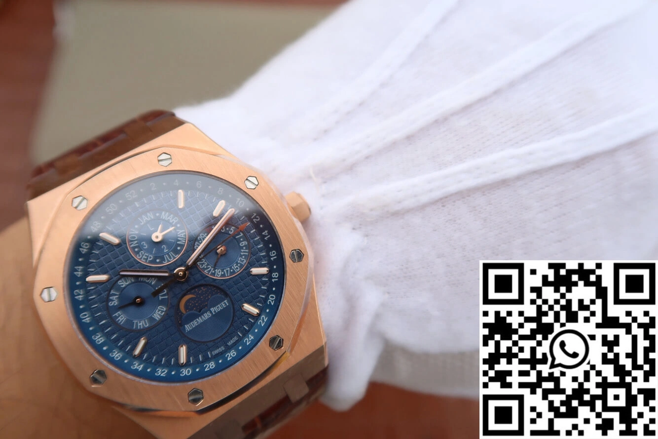 Comfortable Audemars Piguet Royal Oak Perpetual Calendar 26574 JF Factory Blue Dial 150