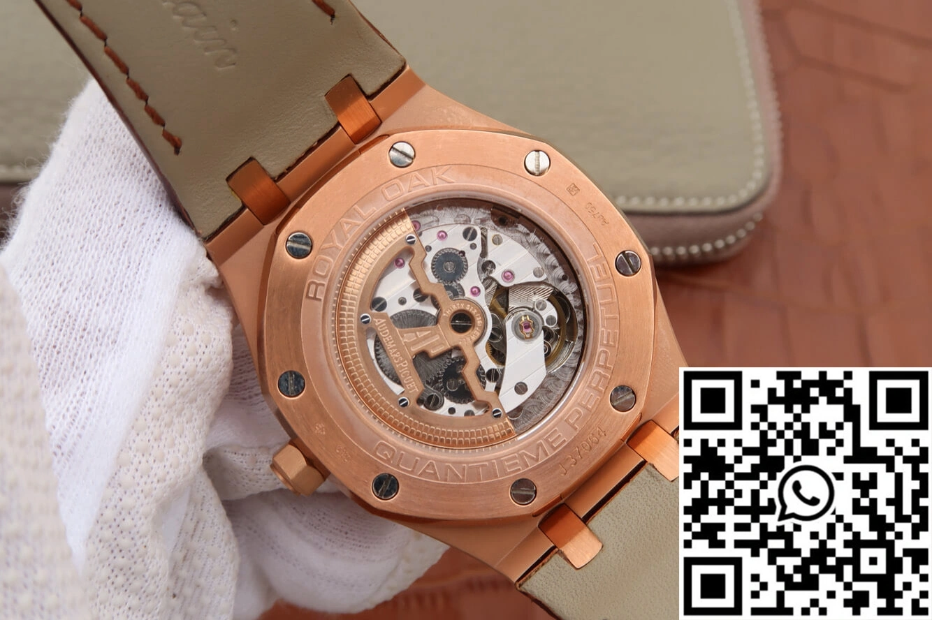 WaterResistant Audemars Piguet Royal Oak Perpetual Calendar 26574 JF Factory Rose Gold Grey Dial 146