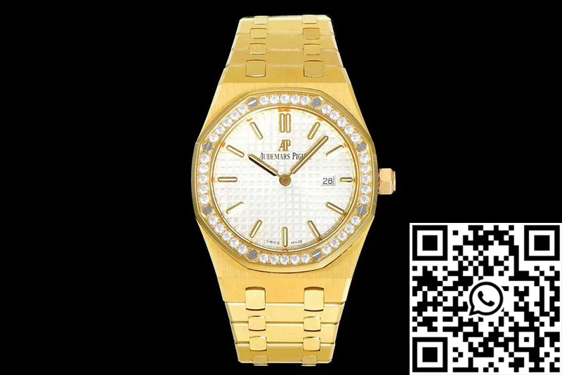 Audemars Piguet Royal Oak Quartz 67651BA.ZZ.1261BA.01 JF Factory Yellow Gold Diamond FlexibleFit 167