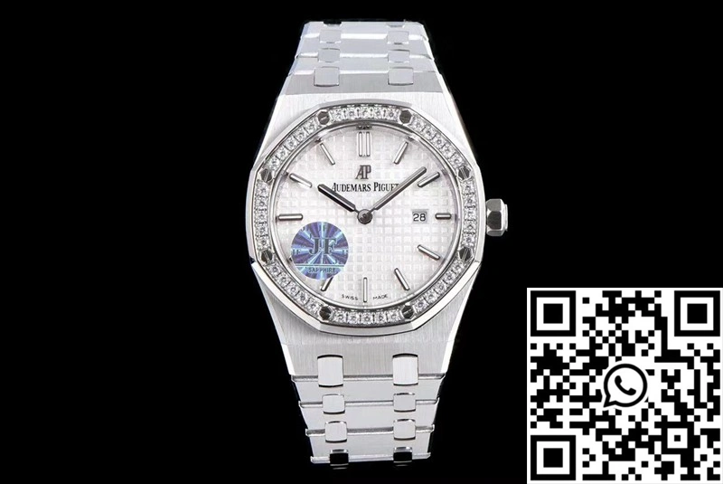 Audemars Piguet Royal Oak Quartz 67651ST.ZZ.1261ST.01 JF Factory White Dial EasyCare 158