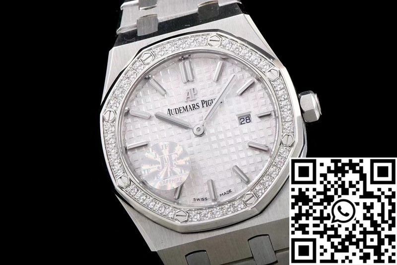Audemars Piguet Royal Oak Quartz 67651ST.ZZ.1261ST.01 JF Factory White Dial EasyCare 158