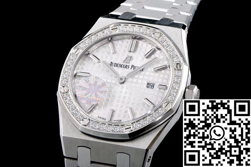 Audemars Piguet Royal Oak Quartz 67651ST.ZZ.1261ST.01 JF Factory White Dial EasyCare 158