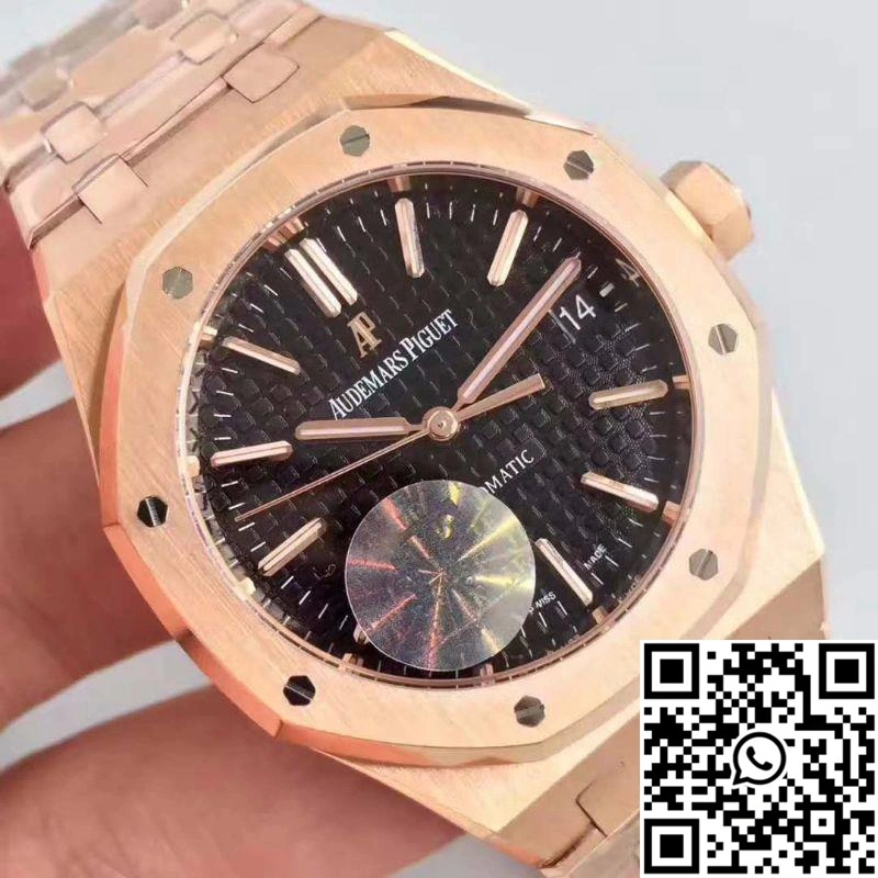 Audemars Piguet Royal Oak Rose Gold 15450 JF Factory V5 Black Dial AllSeason 185