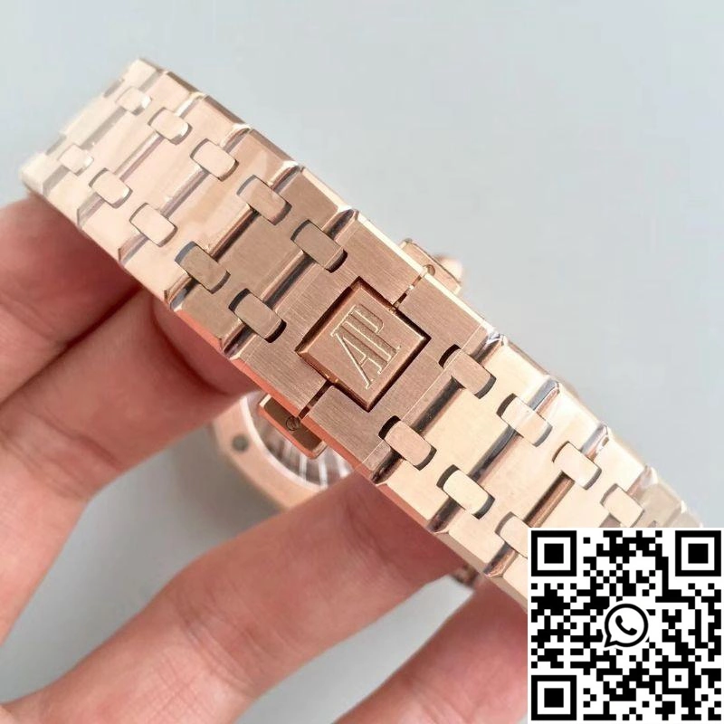 WeatherProof Audemars Piguet Royal Oak Rose Gold Tourbillon Extra Thin 26522 R8 Factory White Dial 165