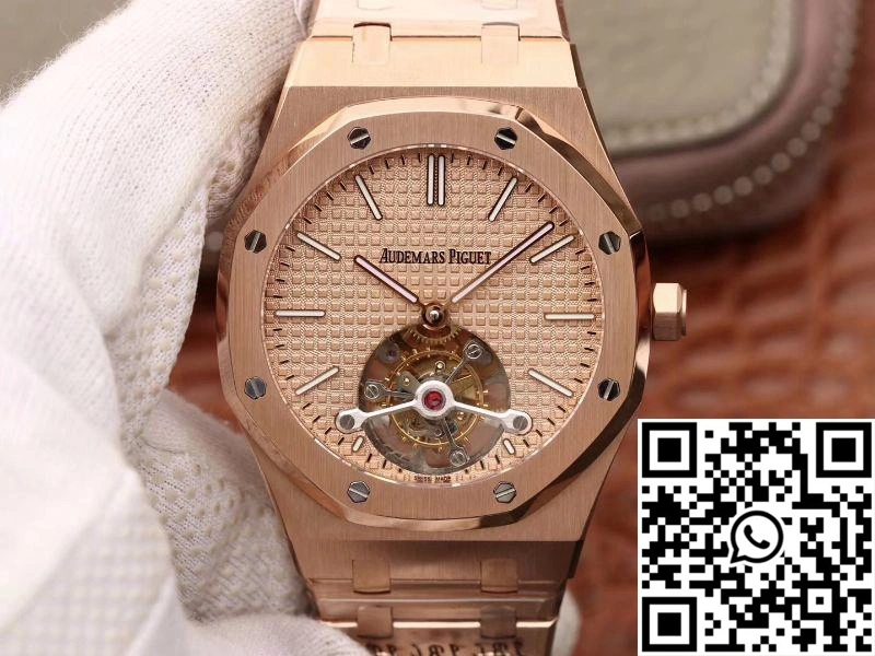 HighQuality Audemars Piguet Royal Oak Tourbillon 26515OR.OO.1220OR.01 R8 Factory 18K Rosegold Dial 149
