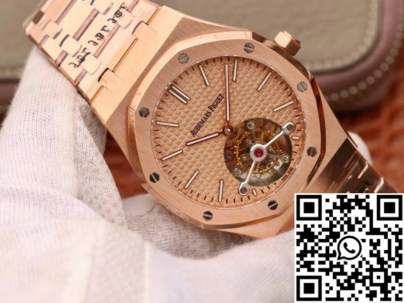 HighQuality Audemars Piguet Royal Oak Tourbillon 26515OR.OO.1220OR.01 R8 Factory 18K Rosegold Dial 149