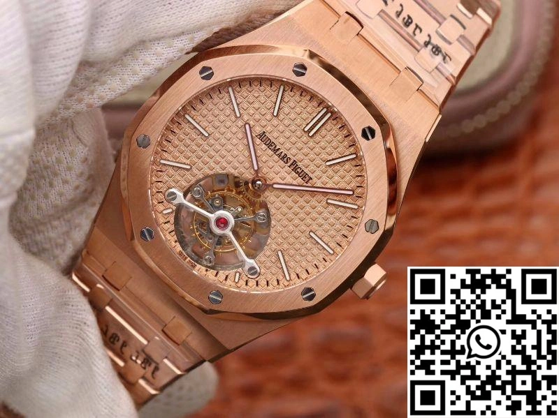 HighQuality Audemars Piguet Royal Oak Tourbillon 26515OR.OO.1220OR.01 R8 Factory 18K Rosegold Dial 149