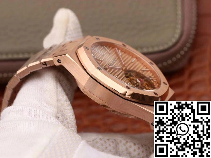 HighQuality Audemars Piguet Royal Oak Tourbillon 26515OR.OO.1220OR.01 R8 Factory 18K Rosegold Dial 149