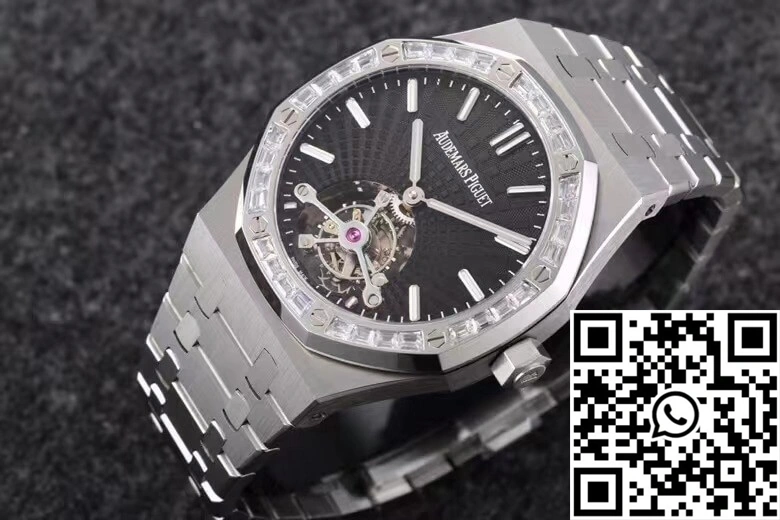 QuickDry Audemars Piguet Royal Oak Tourbillon 26521BC.ZZ.1220BC.01 R8 Factory Diamond-set Bezel 177