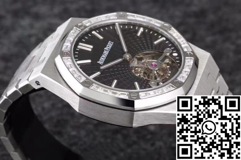 QuickDry Audemars Piguet Royal Oak Tourbillon 26521BC.ZZ.1220BC.01 R8 Factory Diamond-set Bezel 177