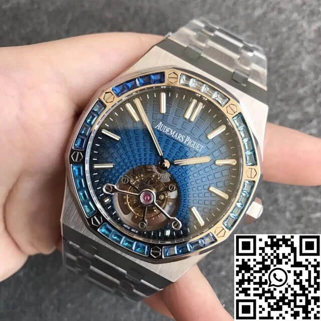 Audemars Piguet Royal Oak Tourbillon 26521PT.YY.1220PT.01 R8 Factory Smoky Blue Dial Sophisticated 169