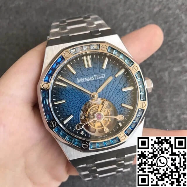 Audemars Piguet Royal Oak Tourbillon 26521PT.YY.1220PT.01 R8 Factory Smoky Blue Dial Sophisticated 169