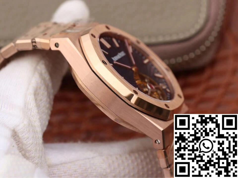 Functional Audemars Piguet Royal Oak Tourbillon 26522OR.OO.1220OR.01 JF Factory Rose Gold 180