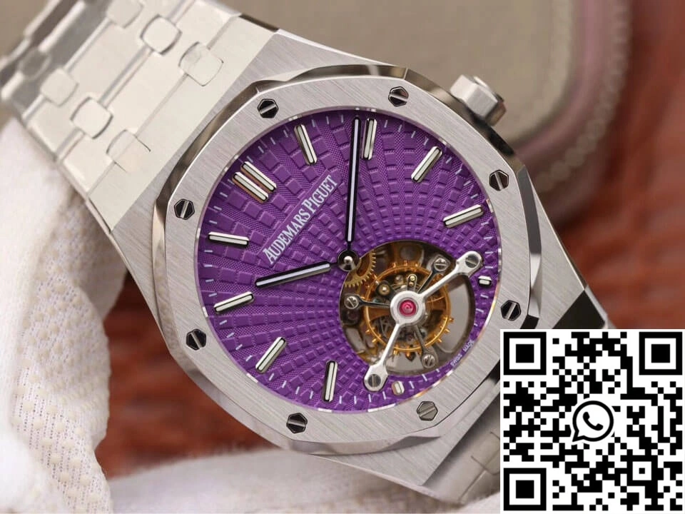 Efficient Audemars Piguet Royal Oak Tourbillon 26522ST.OO.1220ST.01 JF Factory Purple Dial 152