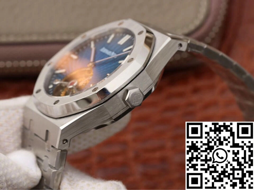 EyeCatching Audemars Piguet Royal Oak Tourbillon 26522TI.OO.1220TI.01 JF Factory Smoky Blue Dial 157