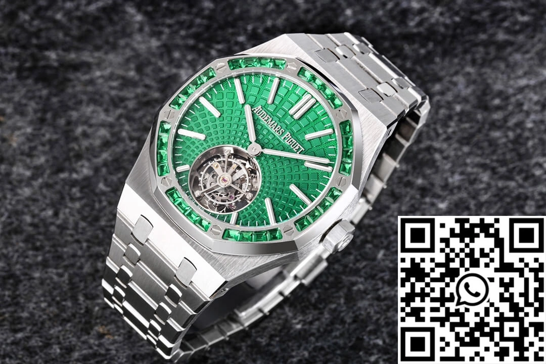 Audemars Piguet Royal Oak Tourbillon 26532IC.EE.1220TI.01 R8 Factory Green Dial Elegant 160