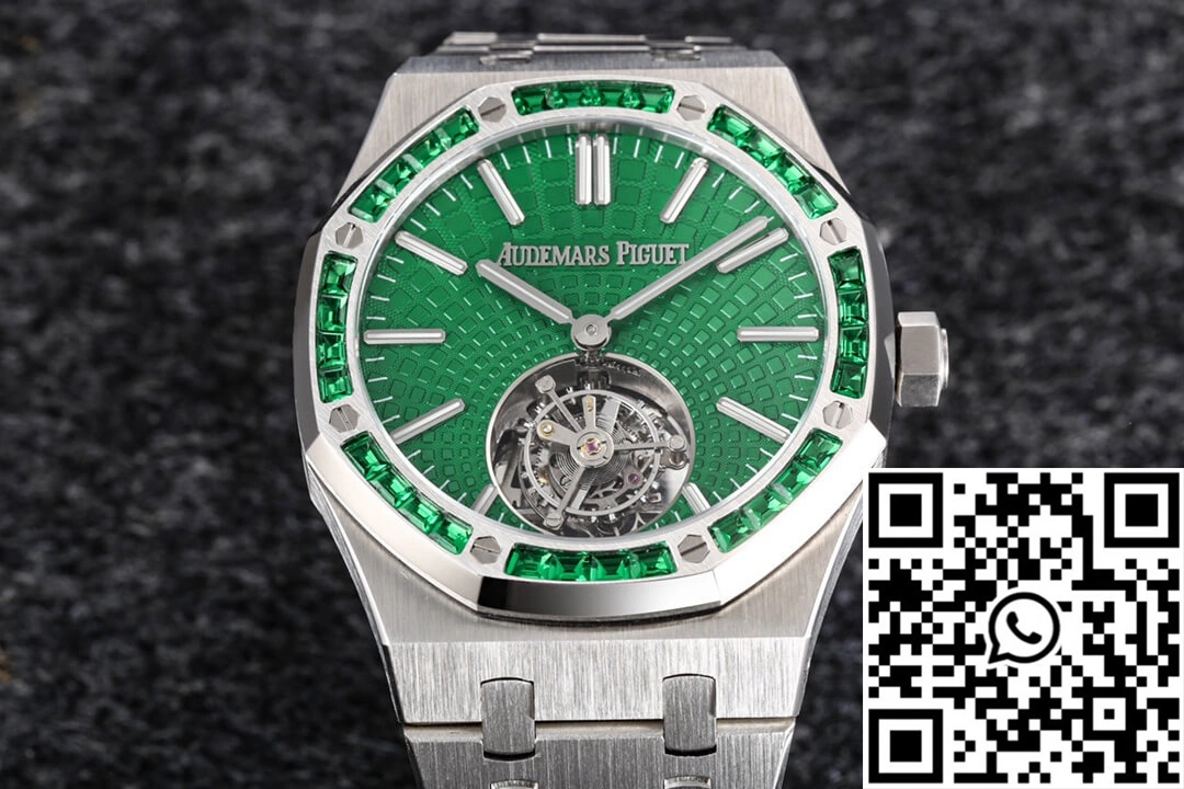 Audemars Piguet Royal Oak Tourbillon 26532IC.EE.1220TI.01 R8 Factory Green Dial Elegant 160