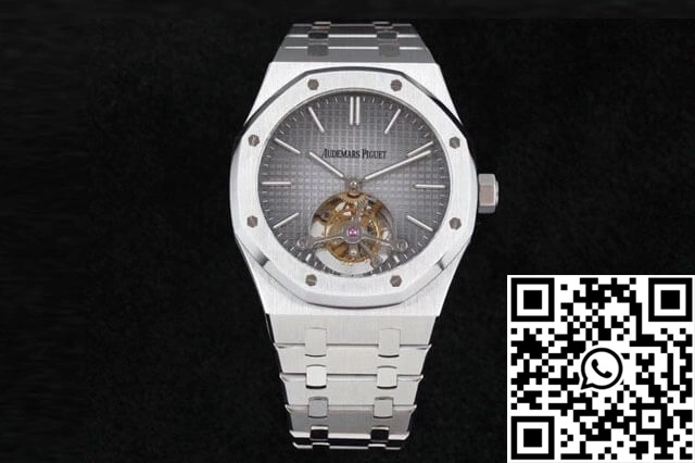 Snug Audemars Piguet Royal Oak Tourbillon Extra Thin 26510PT.OO.1220PT.01 R8 Factory Dark Grey Dial 166