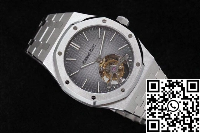 Snug Audemars Piguet Royal Oak Tourbillon Extra Thin 26510PT.OO.1220PT.01 R8 Factory Dark Grey Dial 166