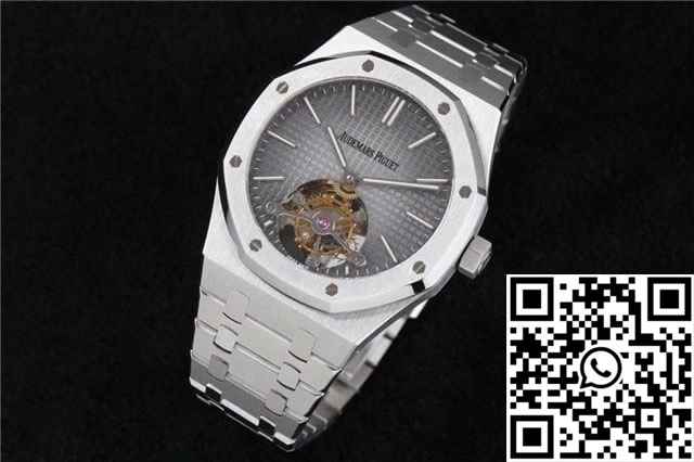 Snug Audemars Piguet Royal Oak Tourbillon Extra Thin 26510PT.OO.1220PT.01 R8 Factory Dark Grey Dial 166