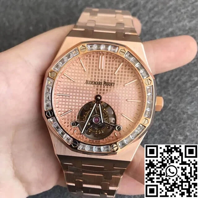 Compact Audemars Piguet Royal Oak Tourbillon Extra Thin 26514OR.ZZ.1220OR.01 R8 Factory Diamond Bezel 184