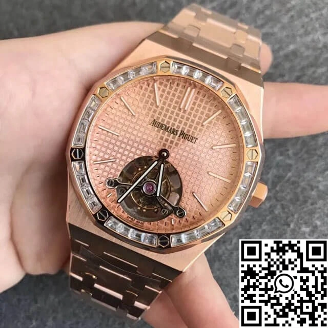 Compact Audemars Piguet Royal Oak Tourbillon Extra Thin 26514OR.ZZ.1220OR.01 R8 Factory Diamond Bezel 184
