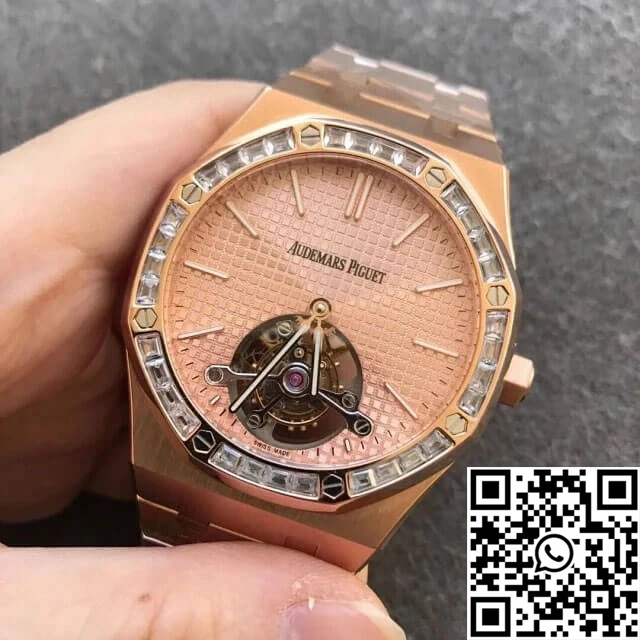 Compact Audemars Piguet Royal Oak Tourbillon Extra Thin 26514OR.ZZ.1220OR.01 R8 Factory Diamond Bezel 184