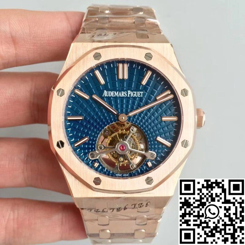 Trendsetting Audemars Piguet Royal Oak Tourbillon Extra Thin 26522 R8 Factory Blue Dial 153