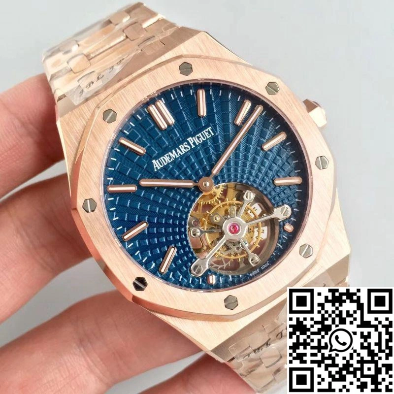 Trendsetting Audemars Piguet Royal Oak Tourbillon Extra Thin 26522 R8 Factory Blue Dial 153