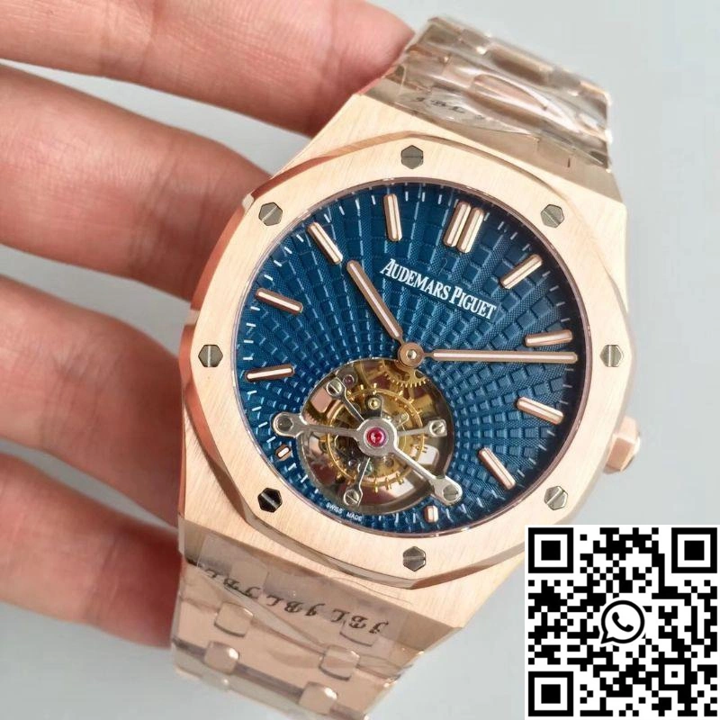 Trendsetting Audemars Piguet Royal Oak Tourbillon Extra Thin 26522 R8 Factory Blue Dial 153
