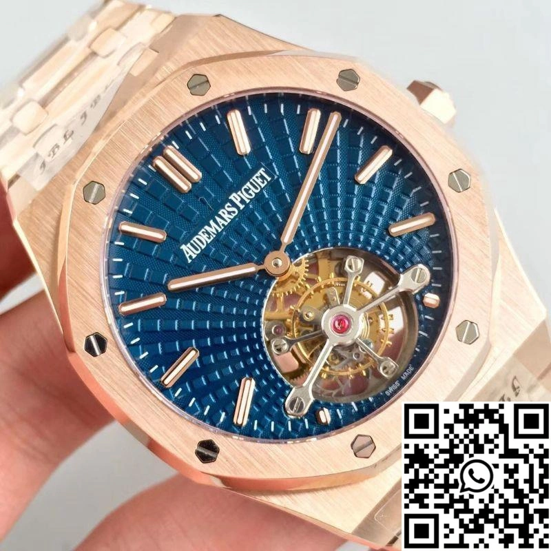 Trendsetting Audemars Piguet Royal Oak Tourbillon Extra Thin 26522 R8 Factory Blue Dial 153