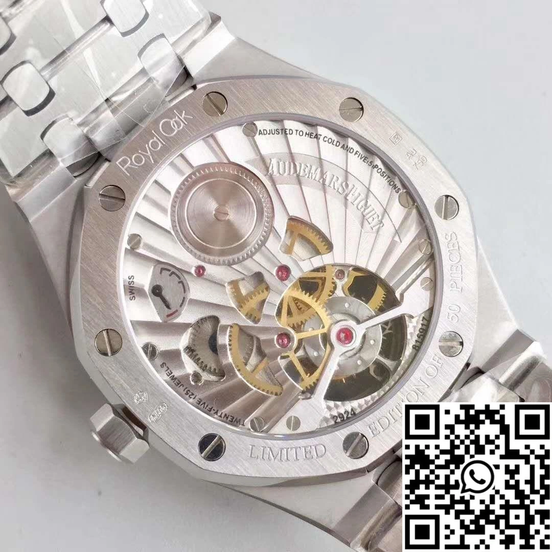 Effortless Audemars Piguet Royal Oak Tourbillon Extra Thin 26522 White Dial R8 Factory 154