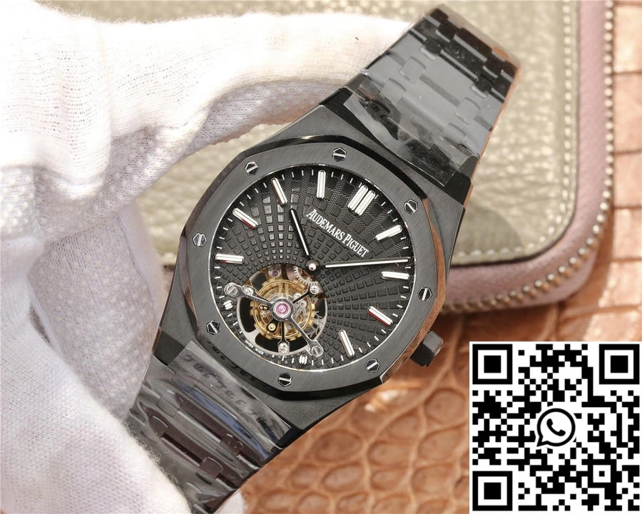 WeatherProof Audemars Piguet Royal Oak Tourbillon Extra Thin 26522CE.OO.1225CE.01 R8 Factory Black Dial 155