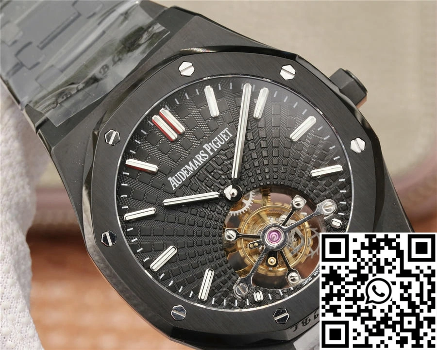 WeatherProof Audemars Piguet Royal Oak Tourbillon Extra Thin 26522CE.OO.1225CE.01 R8 Factory Black Dial 155