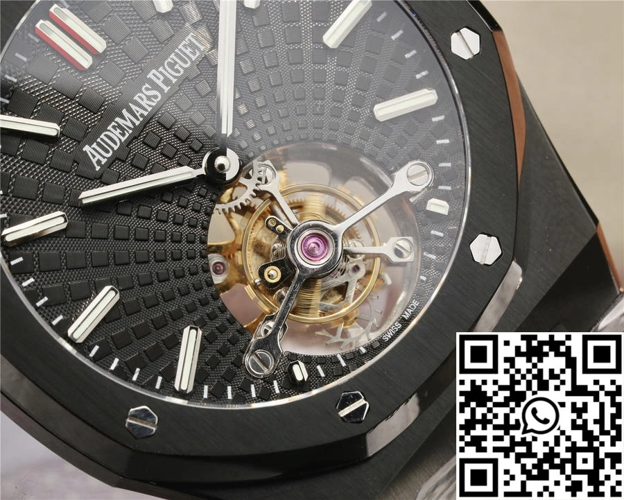 WeatherProof Audemars Piguet Royal Oak Tourbillon Extra Thin 26522CE.OO.1225CE.01 R8 Factory Black Dial 155