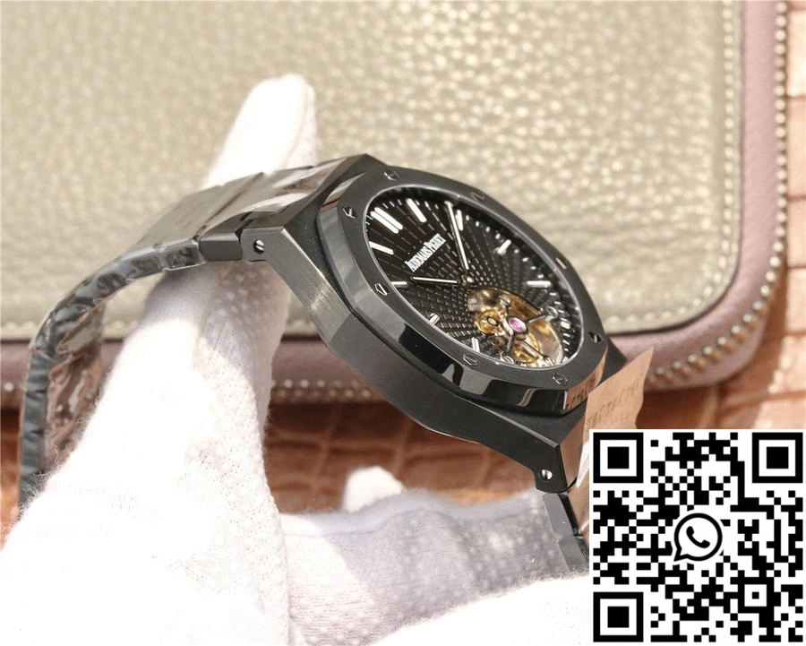 WeatherProof Audemars Piguet Royal Oak Tourbillon Extra Thin 26522CE.OO.1225CE.01 R8 Factory Black Dial 155