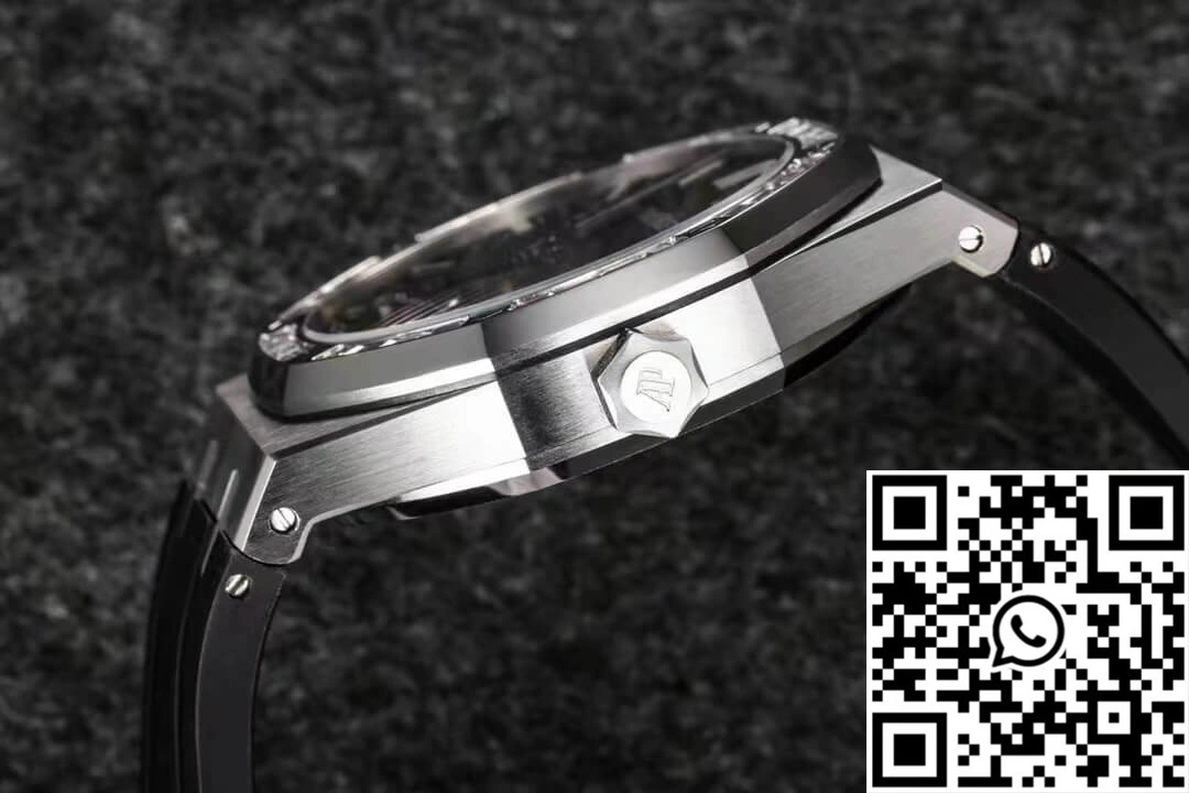 Elegant Audemars Piguet Royal Oak Tourbillon R8 Factory V3 Black Rubber Strap 190