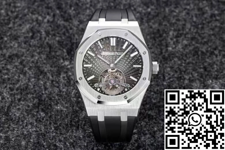 Neat Audemars Piguet Royal Oak Tourbillon R8 Factory V3 Black Strap 172