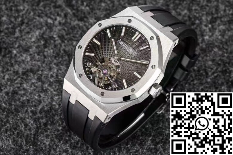 Neat Audemars Piguet Royal Oak Tourbillon R8 Factory V3 Black Strap 172