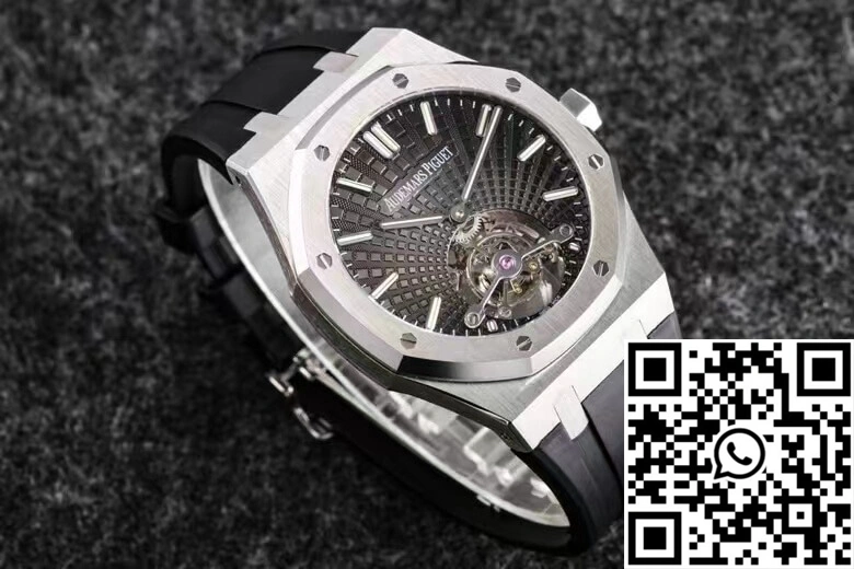 Neat Audemars Piguet Royal Oak Tourbillon R8 Factory V3 Black Strap 172
