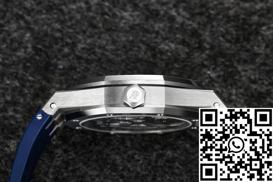 Comfortable Audemars Piguet Royal Oak Tourbillon R8 Factory V3 Blue Rubber Strap 163