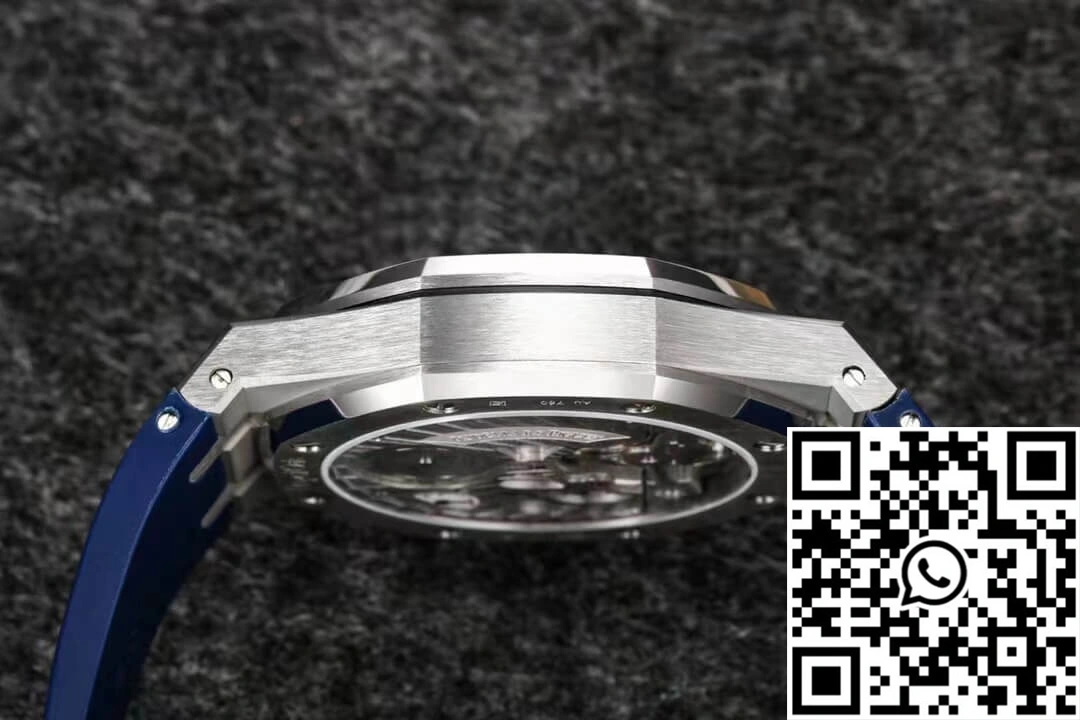 Comfortable Audemars Piguet Royal Oak Tourbillon R8 Factory V3 Blue Rubber Strap 163