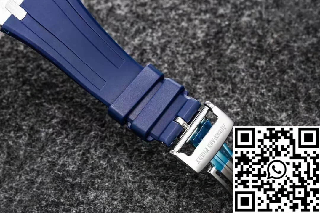Comfortable Audemars Piguet Royal Oak Tourbillon R8 Factory V3 Blue Rubber Strap 163