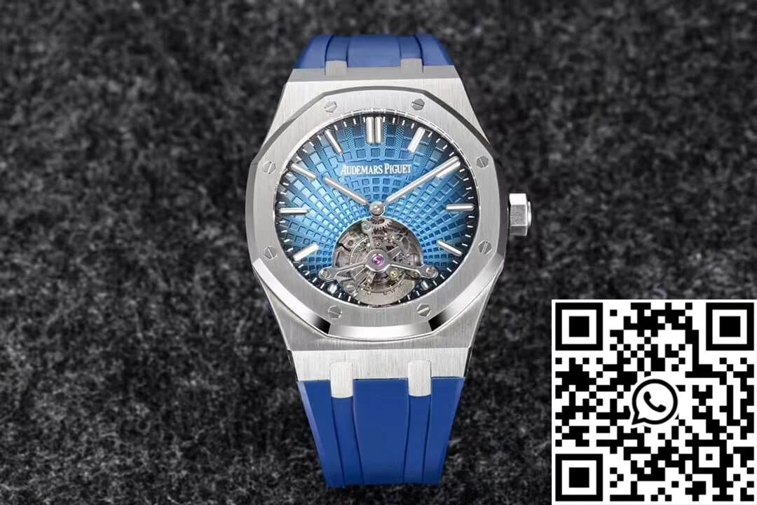 SmoothTexture Audemars Piguet Royal Oak Tourbillon R8 Factory V3 Blue Strap 192