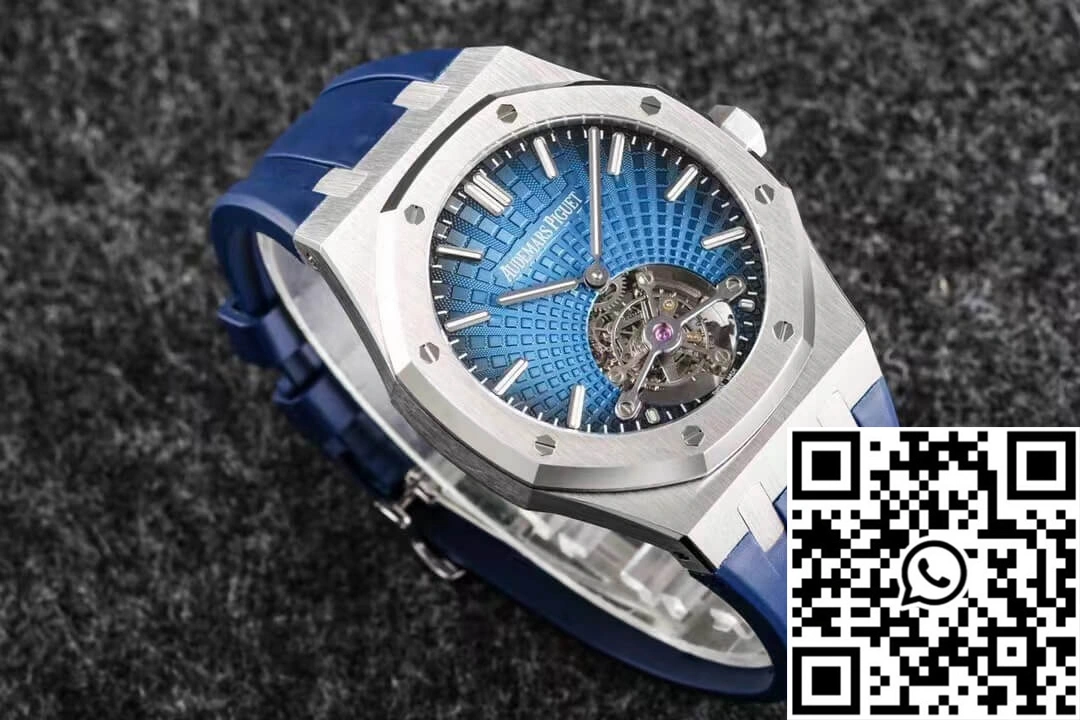 SmoothTexture Audemars Piguet Royal Oak Tourbillon R8 Factory V3 Blue Strap 192