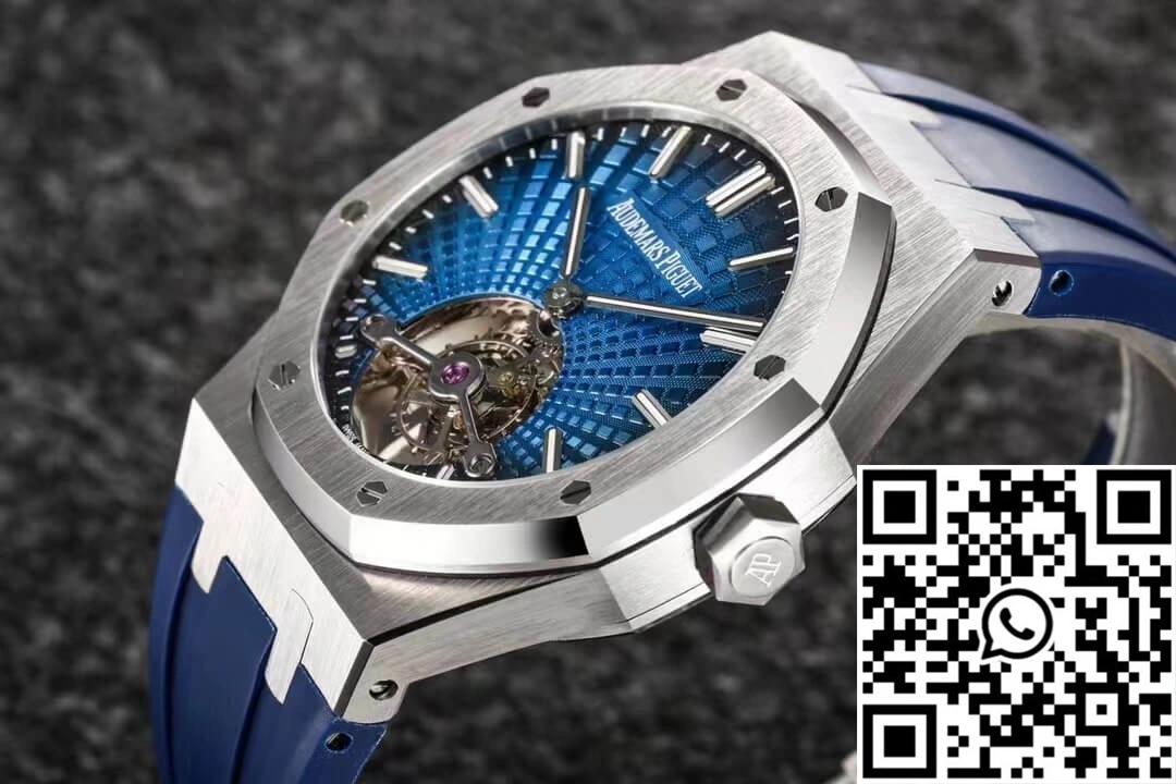 SmoothTexture Audemars Piguet Royal Oak Tourbillon R8 Factory V3 Blue Strap 192