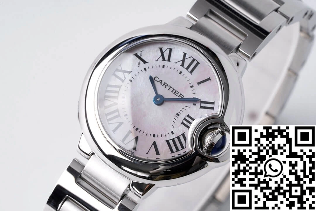 Neat Ballon Bleu De Cartier 28MM AF Factory Stainless Steel Strap 1381