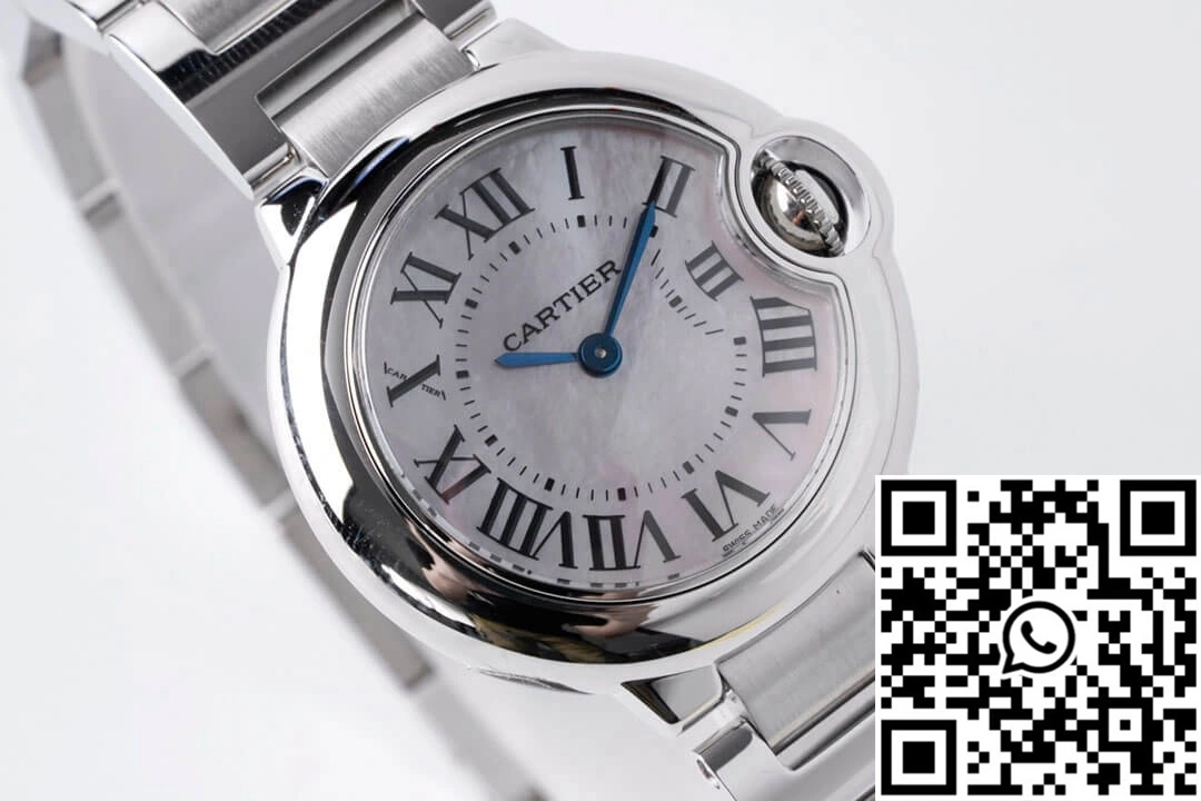 Neat Ballon Bleu De Cartier 28MM AF Factory Stainless Steel Strap 1381