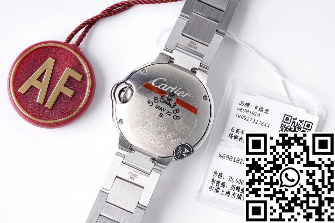 Neat Ballon Bleu De Cartier 28MM AF Factory Stainless Steel Strap 1381