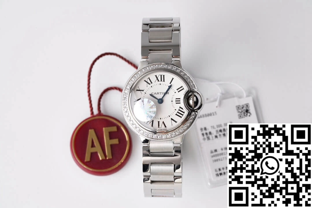 TopPick Ballon Bleu De Cartier 28MM W4BB0015 AF Factory Diamond-set Bezel 1383